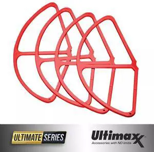 Phantom 4 Quick Release Propeller Guard - Set of 4 RED