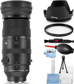 Sigma 150-600mm f/5-6.3 DG DN OS Sports Lens for Sony E - 7PC Accessory Bundle