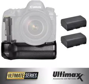 Pro Camera BG-E21 Battery Grip Replacement for 6D Mark II + 2 Extra Batteries