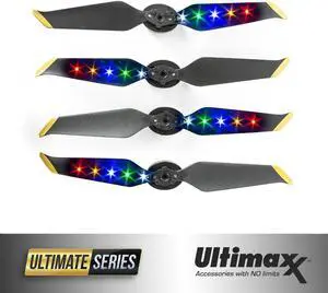 2 Pairs Low-Noise Quick-Release LED Propellers for Mavic 2 Pro/Zoom