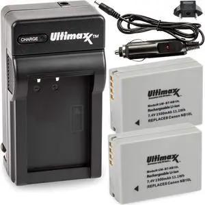 Replacement NB-10L 1500mAh Lithium Ion Battery for Canon PowerShot G15 G16 G1 X