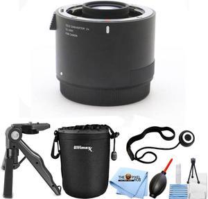Sigma TC-2001 2x Teleconverter for Canon EF 870101 - 7PC Accessory Bundle