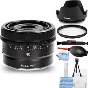 Sony FE 40mm f/2.5 G Lens SEL40F25G - 7PC Accessory Bundle