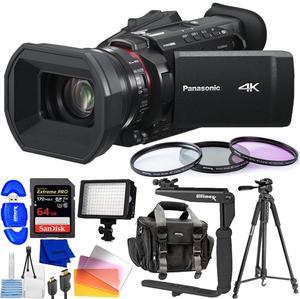 Panasonic HC-X1600 UHD 4K HDMI Camcorder with 24x Zoom - 10PC Accessory Bundle