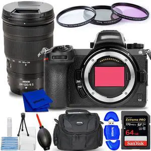Nikon Z6 II Mirrorless Digital Camera with Z 24-120mm f/4 S Lens - 7PC Bundle