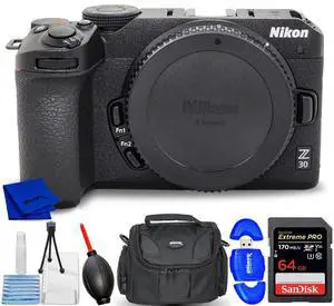 Nikon Z30 Mirrorless Camera (Body Only) 1737 - 7PC Accessory Bundle
