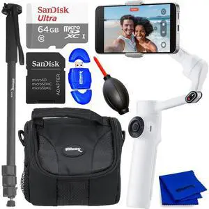 Insta360 Flow 2 Standard Bundle (Summit White) - 7PC Accessory Bundle
