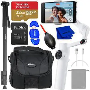 Insta360 Flow 2 Standard Bundle (Summit White) - 32GB Accessory Bundle