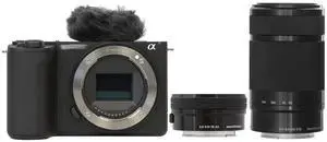 Sony ZV-E10 II Mirrorless Camera with 16-50mm II & 55-210mm Lens (Black)