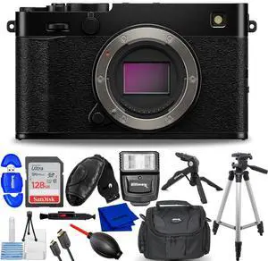 FUJIFILM X-E5 Mirrorless Camera (Body, Black) 16949844 - 12PC Accessory Bundle