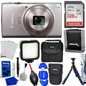 Canon Compact Digital Camera IXY650 (Silver) IXY650SL - 10PC Accessory Bundle Canon Compact Digital Camera IXY650 (Silver) IXY650SL - 10PC Accessory Bundle
