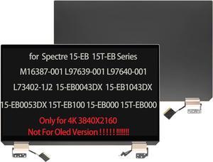 M16387-001 L97639-001 L97640-001 LCD Screen for HP SPECTRE x360 15-eb 15-EB0043DX 15-EB1043DX 15-EB0053DX 15T-EB100 15-EB000 15T-EB000 Display Assembly +Cover + Hinge L73402-1J2
