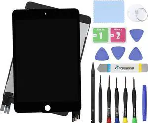 NUOLAISUN 7.9" LCD Screen Replacement Compatible with iPad Mini 5 (A2126 | A2124 | A2133) Display LCD Assembly and Glass Touch Digitizer Premium Repair Kit Sleep/Wake Sensor (Black)