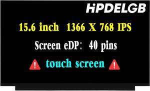 Replacement for Lenovo P/N 5D10T05359 5D10R29527 5D10T05360 for NT156WHM-T02 B156XTK02.1 LCD Touch Screen Display Assembly Panel HD 1366x768 On-Cell Touch 15.6 inch