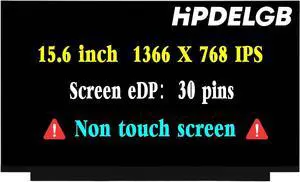 Replacement for HP 15-DY 15-DY1091WM 1F8Z8UA 15-DY1078NR 15-DY2078NR 15-DY1086NR 15-DY0008CA L63568-001 15-DY2791WM 6M0Z6UA M14027-001 B156XTN08.0 30pin Non-Touch HD LCD Screen Display Panel
