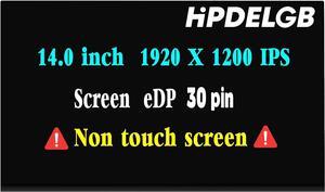 NUOLAISUN Replacement for Lenovo ThinkPad T14 T14s P14s Gen 3 4 21AH 21AJ 21BR 21BS 21CQ 21CR 21AK 21AL 5D10V82367 LCD Screen Display Replacement Panel 14.0 inch 1920x1200 30Pin Non-Touch