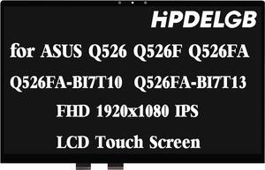NUOLAISUN Replacement for ASUS Q506 Q507 Q526 Q536 UX562 UX563 Q526F Q506F Q526FA LCD Touch Screen Display Digitizer Assembly Replacement 15.6" FHD 1920x1080 IPS 30Pin