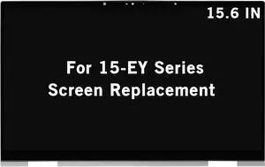 NUOLAISUN 15.6" Screen Replacement for HP Envy x360 15-ey0xxx 15z-ey0xx 15-ey0013dx 15-ey0023dx N09665-001 FHD 1920x1080 LCD Display Touch Screen Digitizer Assembly Bezel with Control Board(Non-OELD