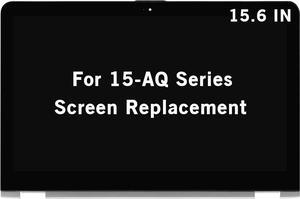 15.6" 856811-001 for HP Envy x360 15-AQ 15-AQ267CL 15-AQ173CL 15-AQ273CL M6-AR004DX M6-AQ003DX M6-AQ005DX M6-AQ103DX M6-AQ105DX M6-AQ FHD LCD Display Touch Screen Assembly Bezel with Board