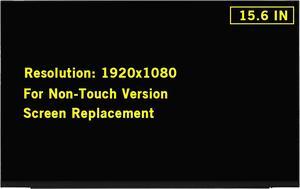 15.6" New Screen Replacement for B156HAN02.5 NV156FHM-N4T NV156FHM-N4L N156HCA-E5A NV156FHM-N4H FHD 1920x1080 30Pin Non-Touch LED LCD Display Screen Panel