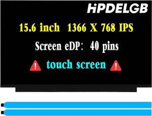 New Screen Replacement for HP 15-DY1024WM 15-dy2702dx 15-DY2703DX 15-DY1043DX 15-DY1044NR 15-DY1074NR 15-DY1085NR 1W830UA LCD Touch Screen Panel Display 1366x 768 IPS 40PIN