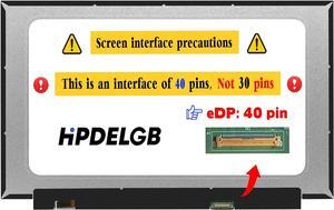 NUOLAISUN Replacement for NV156FHM-T07 V8.1 V8.3 V8.4 5D11C74688 40pin LCD Touch Screen Display Panel