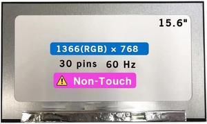 15.6" Screen Replacement for Dell Latitude 15 5520 5521 LCD Display Panel 30 pin (HD 1366x768 Non-Touch)