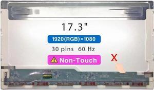 17.3" Screen Replacement for Dell Inspiron 17 5759 LCD Display Panel 30 pin (FHD 1920x1080 Non-Touch)