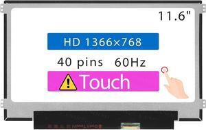 NUOLAISUN 11.6" Screen Replacement for Acer Chromebook 511 C734T Series LCD Display Panel 40 pins 60 Hz (HD 1366 * 768 Touch)