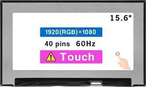 15.6" Screen Replacement NV156FHM-T0C for DELL D/PN: 0559D1 0M5DY2 LCD Display Panel 40 pin (FHD 1920x1080 Touch)