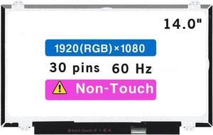 NUOLAISUN 14.0" for HP Elitebook 840 G1 (FHD 1920 * 1080 Non-Touch) LCD Screen Replacement Display Panel
