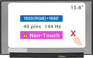NUOLAISUN 15.6" Replacement for Lenovo Legion 5-15ARH05 5-15ARH05H 5-15IMH05 5-15IMH05H 82B5 82B1 82AU 81Y6 82CF Non-Touch Screen LCD Display Panel FHD 1920×1080 40 Pins 144HZ (Not for 30pins)