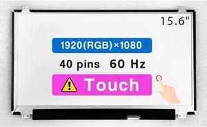 15.6" Screen Replacement for Dell Inspiron P86F P86F001 LCD Display Panel 40 pin (FHD 1920x1080 Touch)