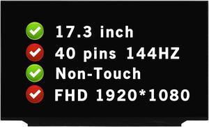 FHD 1920x1080 40 pins 144HZ LCD Non-Touch Screen Replacement for ASUS Rog GL704GW-PS74 17.3" Display Panel