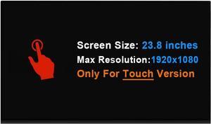 23.8" Replacement LCD Display LM238WF5 (SS)(G2) LM238WF5-SSG2 for Dell inspiron 5490 5400 All in One Series for Lenovo IdeaCentre 520-24AST LCD Touch Screen