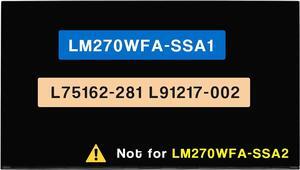 NUOLAISUN 27" LCD Touch Replacement LM270WFA-SSA1 for HP 27-D 27-D0244 27-D0072 27-D0014 27-D0044 27-D0230Z 27-D0080 M02316-001 L91217-002 Display Screen FHD 1080P 30 Pins