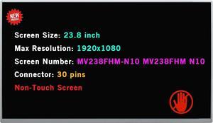 LCD Replacement MV238FHM-N10 MV238FHM N10 for HP 24-B 24-B223W 24-B030 863833-001 903192-001 OEM All in One Non-Touch Screen 30 Pins 23.8" FHD 1080P Display Panel