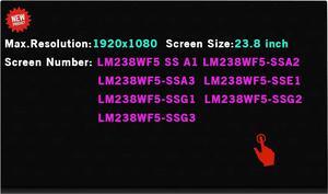 NUOLAISUN 23.8" Screen Replacement LCD LED for Lenovo ideacentre A540-24API A540-24ICB F0EL F0EM All in One PC Monitor Display Replacement (Only for Touchscreen Version)