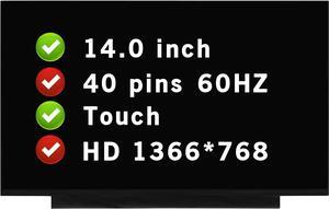 14.0" Screen Replacement Compatible with Acer Chromebook 314 C934T Series HD 1366 * 768 40 pins LCD Touch Display Panel (Not for Winbook)