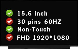 B156HAN02.1 HW3A FHD 1920x1080 30 pin 60Hz 15.6" Non-Touch LCD Screen Replacement Display Panel (with Bracket)