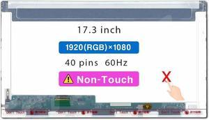 Screen Replacement N173HGE-L11 for ASUS Rog G75VX G75VX-BHI7N09 G73JW-A1 G73JH-A1 17.3" FHD 1920 * 1080 40 pin LCD Non-Touch Screen Display Panel