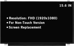 15.6" Screen Replacement for MC156CS01-1 Non-Touch FHD 1920x1080 30Pin LCD LED Display