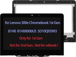 5D10Q93993 11.6" Screen Replacement for Lenovo 300e Chromebook 1st Gen (Chromebook 300e) 81H0 81H00000US LCD Touch Screen Display Digitizer Assembly (Only for 1ST Gen)