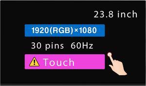 23.8" Screen Replacement for LM238WF5 SS C1 30 pin FHD 1920 * 1080 LCD Touch Display Panel