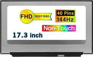 17.3 Inches New Screen Replacement for MSI WS76 11UK Series FHD 1920 * 1080 40 Pins 144HZ LCD Non-Touch Screen Display Panel