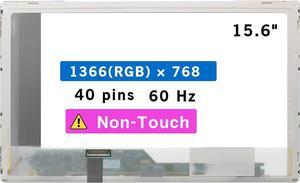 NUOLAISUN 15.6" Screen Replacement for Dell Latitude E6520 E6530 LCD Display Panel 40 pin (HD 1366x768 Non-Touch)