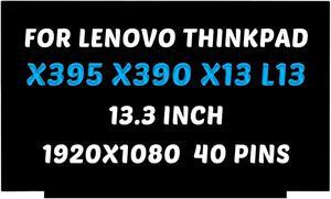 B133HAK02.2 Replacement for Lenovo Thinkpad X395 X390 X13 L13 GEN 1th 2th 3th 4th LCD Screen FRU 02DA370 02HL707 02HL708 02HL714 20NL 20NM 20Q0 20R3 FHD 13.3'' 40 Pins 60Hz LED Touch Display Panel
