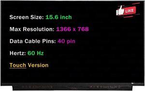 for Dell Inspiron 15 3567 HD 1366x768 40 pin 60Hz 15.6" Touch LCD Screen Replacement Display Panel (with Bracket)