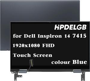Replacement for Dell Inspiron 14 7415 2-in-1 FHD 1920x1080 14.0" LCD Screen Digitizer Display Assembly Blue