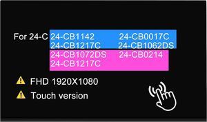 NUOLAISUN 23.8" Touch Screen Replacement Compatible with HP All in One 24-C 24-CB1142 24-CB0017C 24-CB1217C 24-CB1062DS 24-CB1072DS 24-CB0214 24-CB1217C LCD Display Panel FHD 1920×1080 Touch